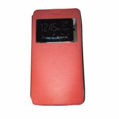 Ume Acer Liquid Jade S55 / Acer S55 Ukuran 5.0 Inch Flipshell / Flip Cover / Leather Case / Sarung Case Acer S55 / Sarung Handphone / Sarung HP / View - Pink