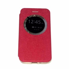 Ume Leather Cover Asus Zenfone 2 Ukuran 5.5 ZE500ML Leather Case Sarung / Flipshell / Flip Cover Kulit / Sarung HP / Flip Cover Asus Zenfone 2 Ukuran 5.5 ZE550ML / Sarung Handphone Kulit Sintetis - Pink