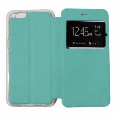 Ume Leather Cover Oppo A39 Leather Case Sarung / Flipshell / Flip Cover Kulit / Sarung HP / Flip Cover Oppo A39 / Sarung Handphone Kulit Sintetis - Hijau Tosca