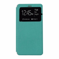 Ume Leather Cover Oppo Mirror 5 A51T Power Leather Case Sarung / Flipshell / Flip Cover Kulit / Sarung HP / Flip Cover Oppo Mirror 5 A51T / Sarung Handphone Kulit Sintetis - Hijau Tosca