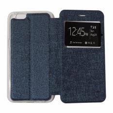 Ume Leather Cover Oppo Neo 5 A31 / Oppo A31T Leather Case Sarung / Flipshell / Flip Cover Kulit / Sarung HP / Flip Cover Oppo Neo 5 A31 / Oppo A31T / Sarung Handphone Kulit Sintetis - Biru Tua / Navy