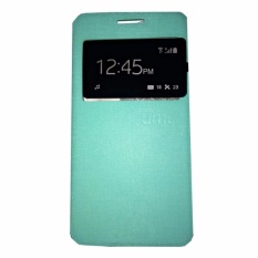 Ume Leather Cover Samsung Galaxy E7 E700 Leather Case Sarung / Flipshell / Flip Cover Kulit / Sarung HP / Flip Cover Samsung Galaxy E7 E700 / Sarung Handphone Kulit Sintetis - Hijau Tosca
