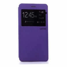Ume Leather Cover Samsung Galaxy Grand 3 G7200 Leather Case Sarung / Flipshell / Flip Cover Kulit / Sarung HP / Flip Cover Samsung Galaxy Grand 3 G7200 / Sarung Handphone Kulit Sintetis - Ungu / Purple