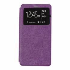 Ume Leather Cover Xiaomi Redmi Mi 4i Leather Case Sarung / Flipshell / Flip Cover Kulit / Sarung HP / Flip Cover Xiaomi Redmi Mi 4i / Sarung Handphone Kulit Sintetis - Ungu / Purple