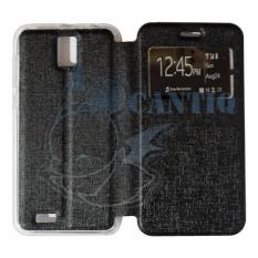 Ume Leather Flip Cover Untuk Advan Vandroid i5E Flip Shell / Sarung Case – Hitam