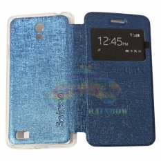 Ume Oppo Joy 3 / Oppo A11W / Oppo A11 View / Flip Cover / Flipshell / Leather Case Oppo A11 / Sarung Case / Sarung Handphone Kulit Sintetis / Sarung HP Oppo Joy 3 - Biru Tua