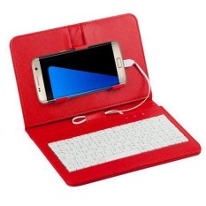 Umum Case Sandal Sarung Keyboard Kabel For Ponsel Android 10.67 Cm-17.27 Cm (merah)