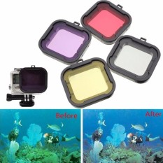 Underwater Diving Filter Lens Cover UV Filter untuk GOPRO HERO 4/3 + Case Perumahan-Internasional