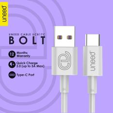 UNEED Bolt Kabel Data Type C Fast Charging 5A Fast Data Transfer USB 3.0 - UCB17C - Putih