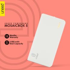 UNEED Mozaic Powerbank 5000mAh Polymer Battery Real Capacity - Original - White