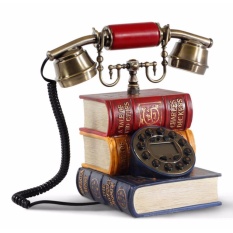 Uniqtro Telepon Kabel Antik Model Buku Jadul