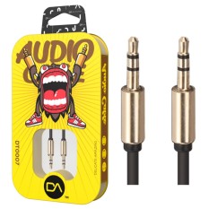 Delicate Amazing Kabel AUX 3.5MM Audio Multifungsi Gold Connector Cable DT0007 For Smartphone Headset Speaker