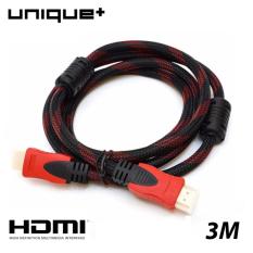 Unique Kabel HDMI to HDMI Support 4K 3D Gold Plate Untuk TV Proyektor PC Laptop Panjang 3M