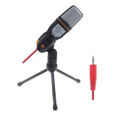 Unique - Mini Mic - Microphone SF-666 Computer Microphone Professional 3.5mm Wired Handheld Vocal Studio With Stand Mikrofon For Desktop PC Karaoke