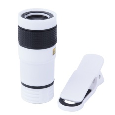 Universal 8X Zoom Optik Teleskop Teleskop Lensa untuk Kamera Ponsel (Putih)-Intl
