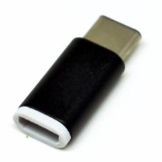 Universal Adapter Konverter Micro USB ke USB 3.1 Type C Aluminium - Black