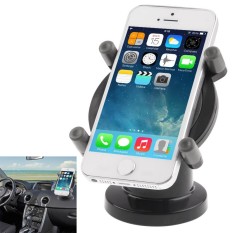 Dasbor Universal Mobil Penahan, untuk iPhone, Galaksi, Huawei, Xiaomi, Lenovo, Sony, LG, HTC dan Lainnya Ponsel Pintar, GPS, PDA (Hitam)-Internasional