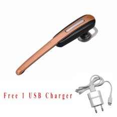 Universal China Handsfree Bluetooth untuk Samsung Galaxy On5 Pro free USB Charger - Emas