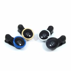 Universal Clip Lens - 3 in 1 Photolens Fish Eye - Biru