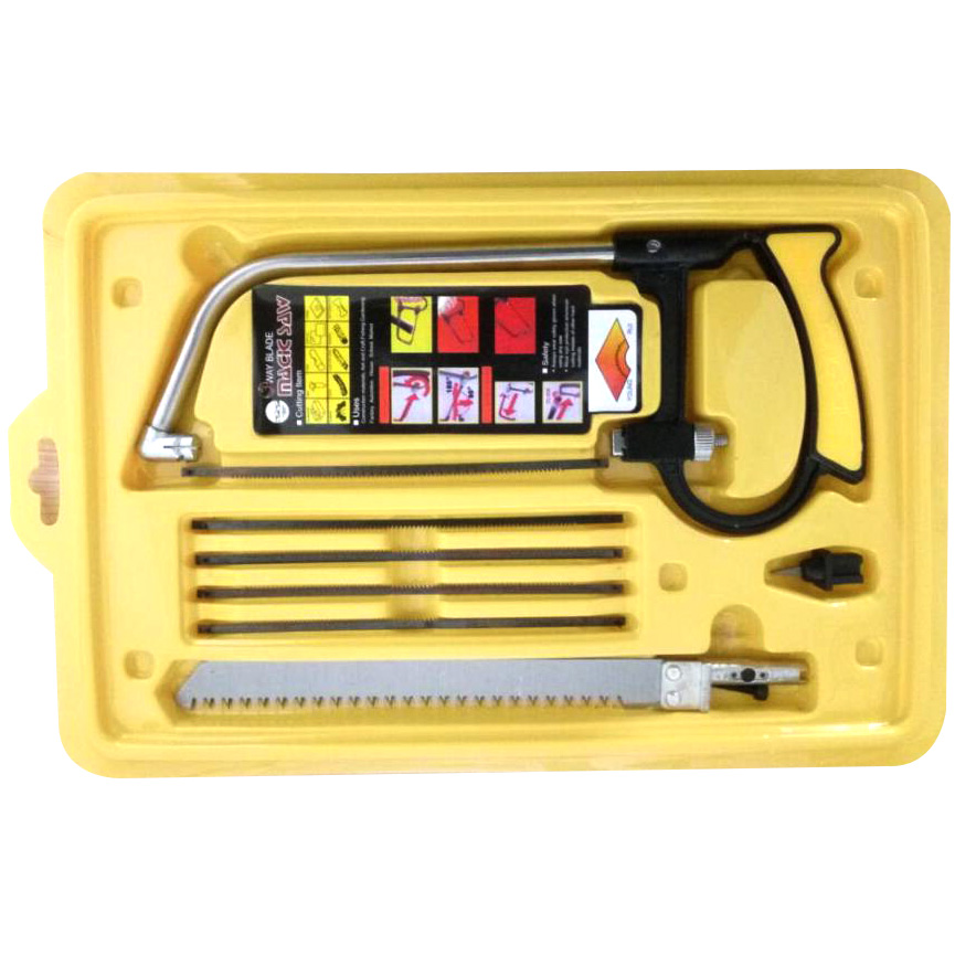 Universal Gergaji Tangan Multifungsi Set Pemotong Kayu Besi Kaca Keramik - Yellow