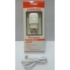 Universal Micro USB Charger TC Adaptor Cross Evercoss 2 Ampere Untuk Samsung, Oppo, Xiomi Redmi, Asus dan Semua Merk Android- Foto Asli