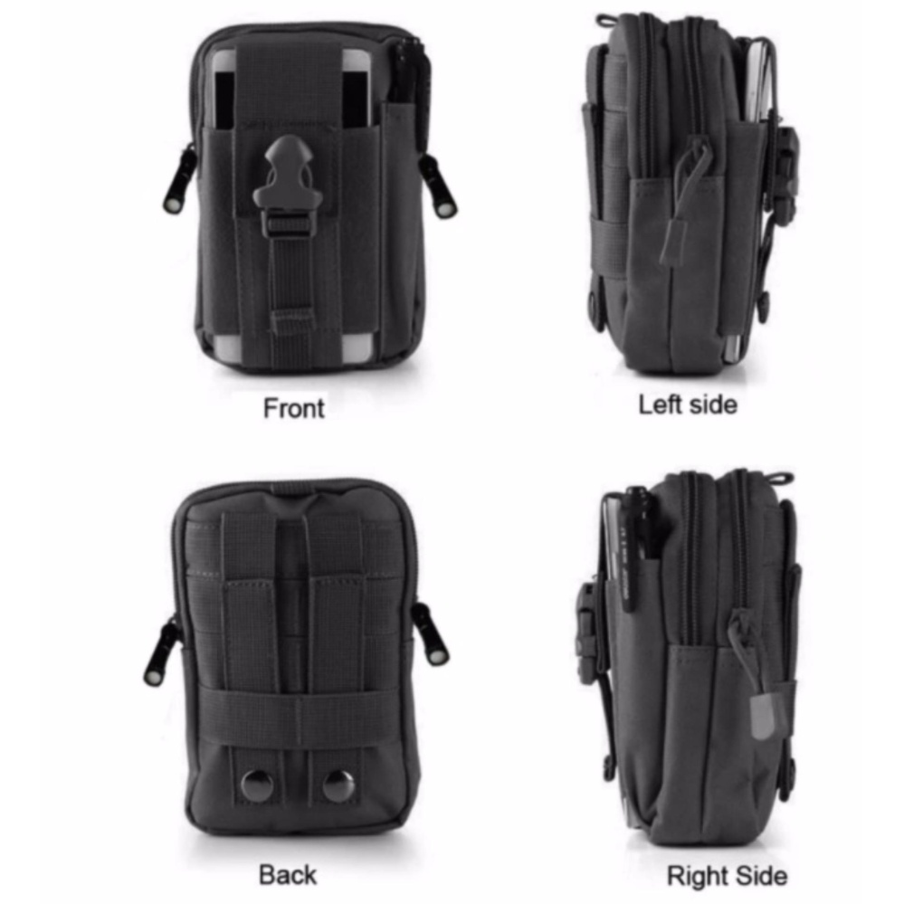 Universal Tas Pinggang Outdoor Tactical Smartphone Gesper Molle EDC Tas Tactical Pinggang Dompet Sarung Hp Army