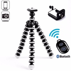 Universal Tripod Mini Gorilla Size Small + Free Holder U + Free Remote Shutter Daun Variantcolor
