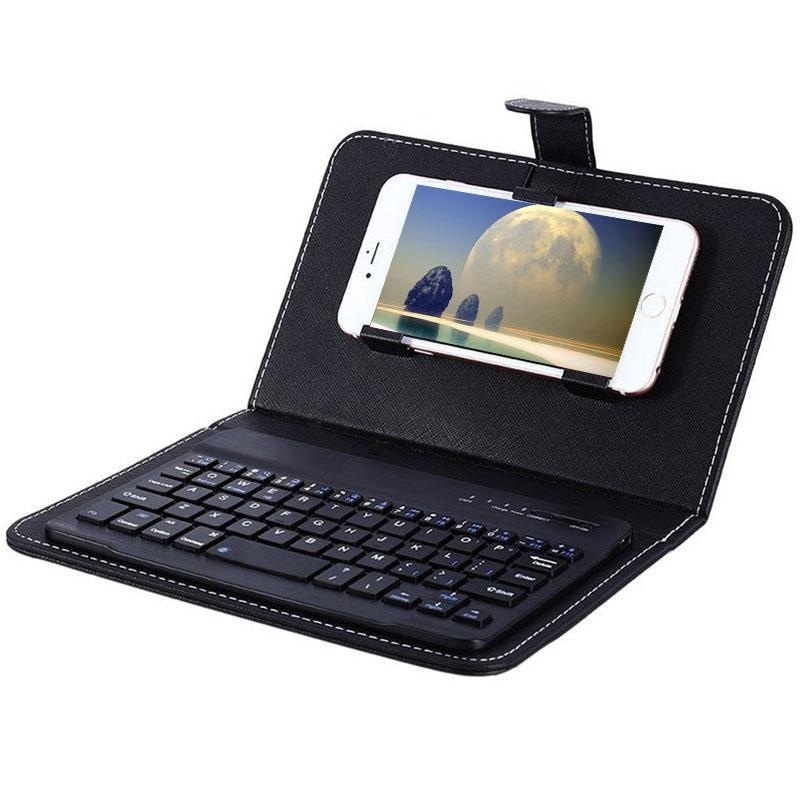 Universal Nirkabel Bluetooth Keyboard PU Flip Case untuk IOS/Android Ponsel-Intl Universal Nirkabel Bluetooth Keyboard PU Flip Case untuk IOS/Android Ponsel-Intl