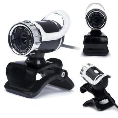 USB 12 Megapixel Kamera HD Web Cam 360 ° Mikrofon Klip-Pada For Laptop Komputer PC (hitam)