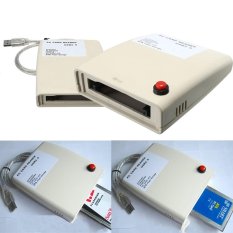 USB 2.0 untuk 68 Pin ATA PCMCIA Flash Disk Memory Card Reader Adaptor Konverter BARU-Internasional
