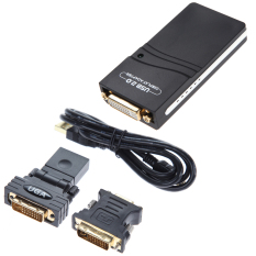 USB 2,0 UGA For DVI/VGA/HDMI Multi Tampilan Monitor Grafis Adaptor Konverter-Internasional