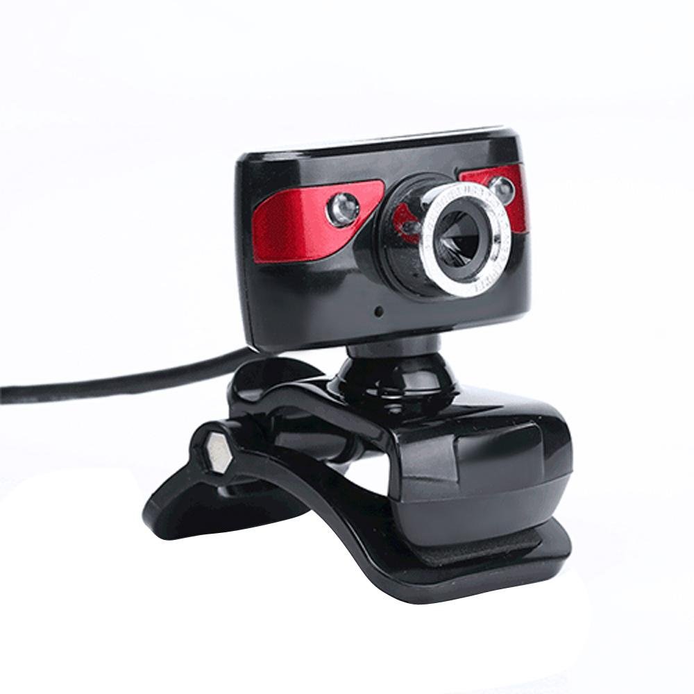 USB 2.0 12 Megapixel HD Kamera Web Cam 360 Derajat dengan Mikrofon Clip-on untuk Desktop Skype Komputer PC LAPTOP Koko Belanja Mall-Internasional