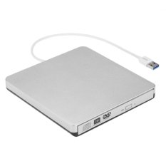USB 3.0 Portable Ultra Slim Eksternal CD-RW DVD-RW CD DVD ROM Player Drive Writer Rewriter Burner untuk IMac/Macbook /Macbook Air/Pro Laptop PC Desktop-Internasional