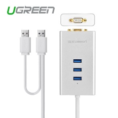 USB 3.0 untuk VFA Video Adaptor Grafis 1000 Gigabit Ethernet Display Eksternal Kabel Konverter Hub untuk Windows XP 7 8 8.1 10 CHINA-Intl