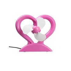 USB Creative Love Mini Fan Pink (Warna: Sebagai Gambar Pertama)-Intl