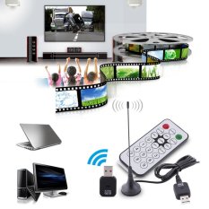 USB DVB - T TV Digital Penerima Tuner Stick Dongle OSD MPEG-2 MPEG-4 untuk Laptop PC
