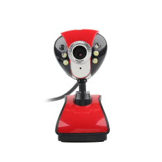 Memakai Night Vision Webcam USB Memimpin (Merah)-Intl