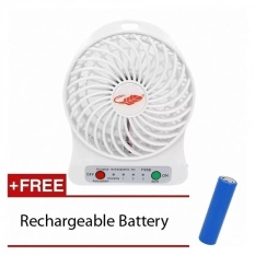 USB Mini Fan Portable Electric Fans LED PortableRechargeableDesktop Fan Cooling Air Conditioner (Warna: C0)-Intl