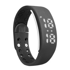 USB W2 Smartband Gelang Tampilan Waktu Smart Watch dengan Kalori 3D Pedometer Suhu Tidur Monitor Tahan Air Gelang Wach-Intl