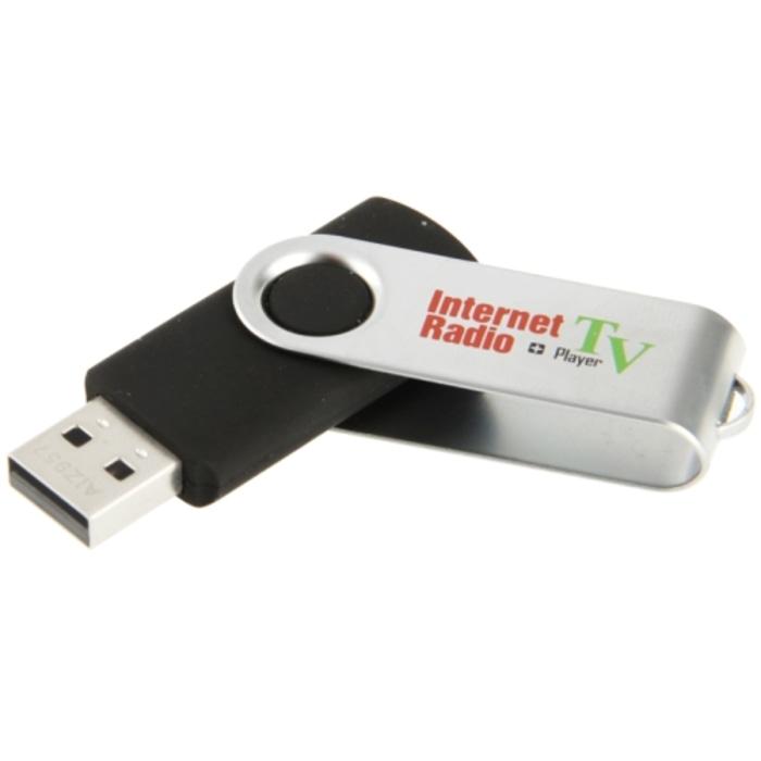 USB Worldwide Internet Radio & TV Player - Black