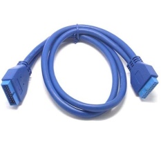 USB3.0Internal 19-Pin Male To Female M/F Adaptor Kabel Ekstensi Motherboard-Intl