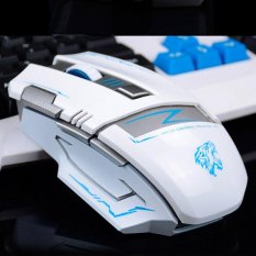 V5 2.4 GHz Nirkabel Dapat Diisi Ulang Diam Bisu Tetikus Tetikus Optikal USB 2400 Dpi Ergonomis Mouse Pemain Game-Intl