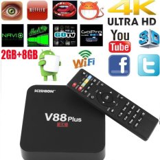 V88 PLUS 2 GB + 8 GB ANDROID 5.1 QUAD CORE 4 K Android TV BOX HD INTERNET PLAYER Vs V88 1g 8g-Intl