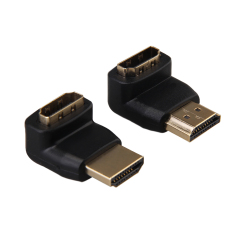 VAKIND 90 Derajat + 270 Derajat HDMI Betina Jantan Sudut Kanan Konektor Adaptor