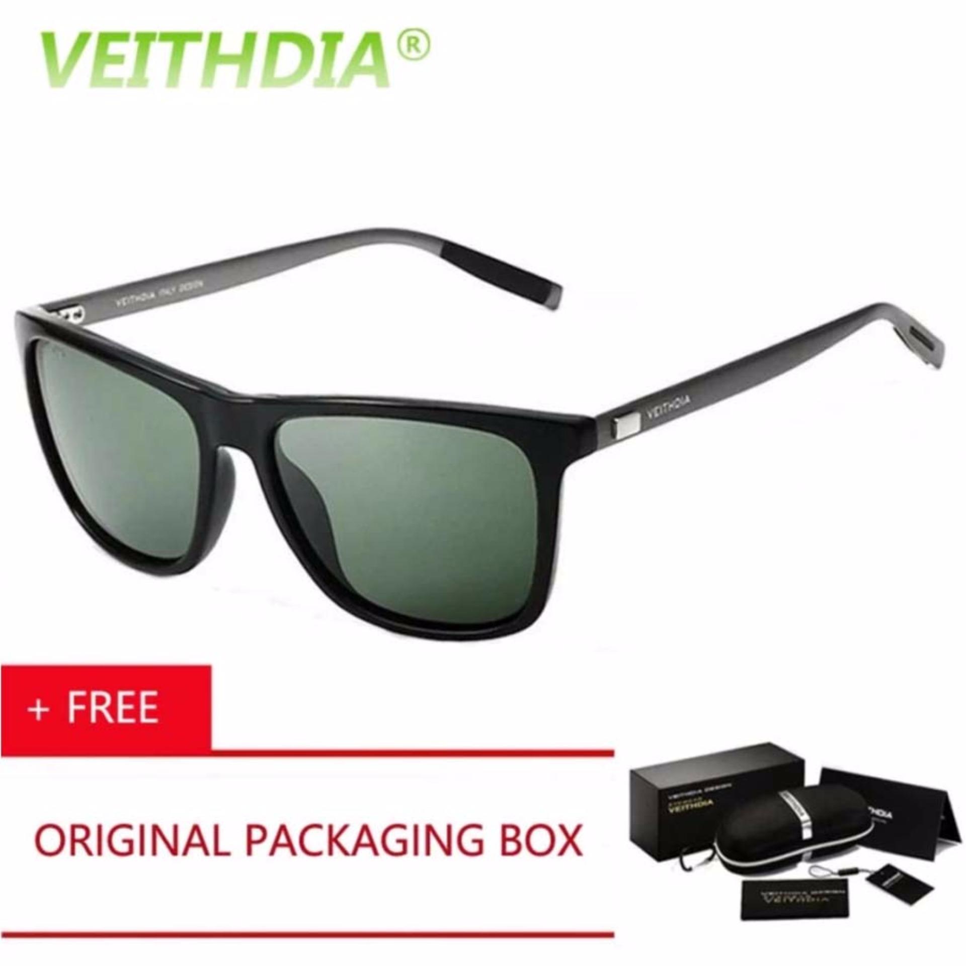 VEITHDIA Kacamata Hitam Aluminium Sport dan Travel Elegant Mirrored UV400 Polarized Sunglasses - 6108