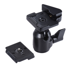 Veledge Pro Aluminium Alloy Fotografi Panoramic Ball Head Ballhead W/Pelepasan Rilis Cepat Base 1/4
