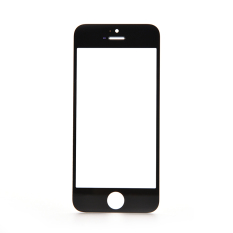 Velishy LCD Kaca Screen Outer Lens Cover untuk IPhone 5/5 S Hitam
