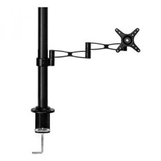 Vemount Single Monitor Mount LCD LED Computer Desk Mount Stand Fully Adjustable Tilt Articulating for One 14-27