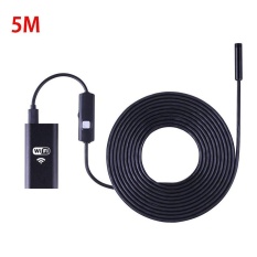 Vertical Standard WIFI Endoskopi 200 Juta Piksel HD Kamera Tangki Bahan Bakar Oral Inspeksi Industri Endoskopi Kamera Pengintai 5 Meters (hitam) -Intl