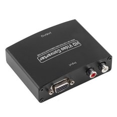 VGA to HDMI Converter With Audio Converter Supports 1080p Full HD (Black)